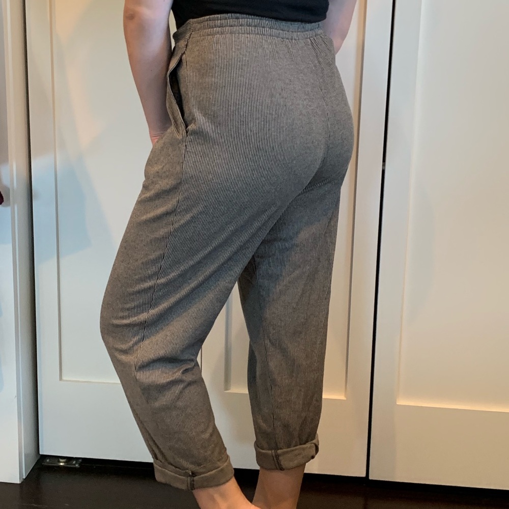 Vintage high waisted striped pants